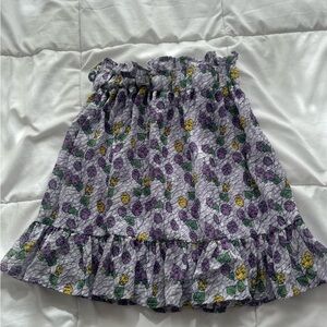 Purple ruffle skirt! From Yesstyle.